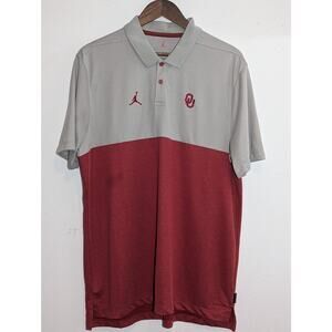Men’s Oklahoma Sooners Jordan Coaches Polo Size XLarge